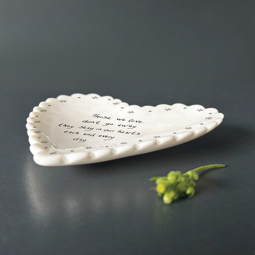 ceramic scalloped edge trinket dish in white