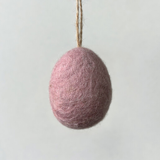 felt hanging decoration in pink