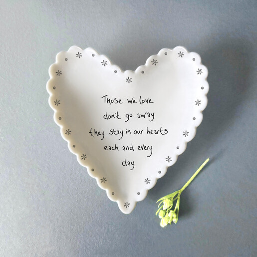 ceramic trinket dish in white