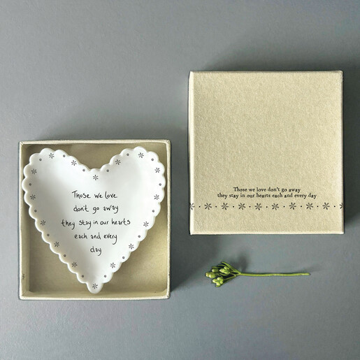 heart trinket dish made of ceramic