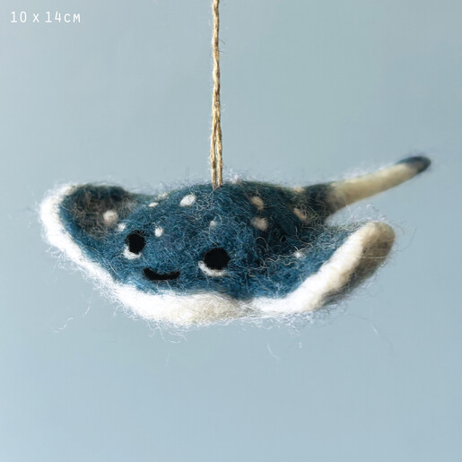 felt stingray hanging ornament