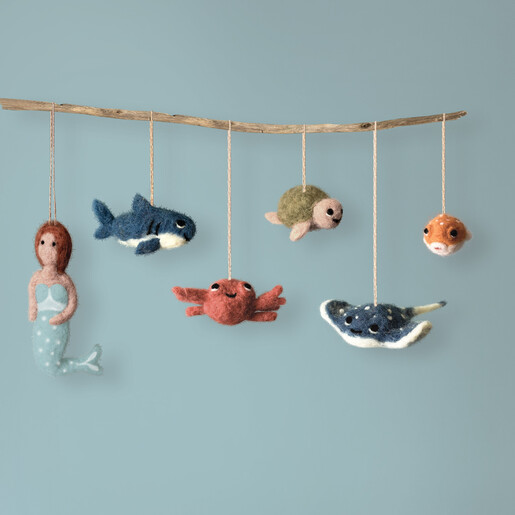 sting ray felt decoration from East of India