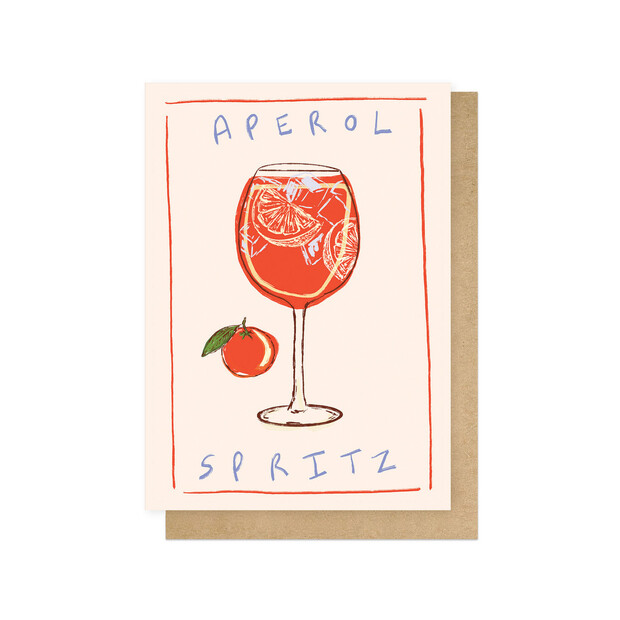 East End Prints Aperol Spritz Greetings Card