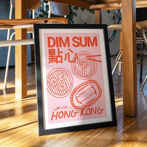 East End Prints Dim Sum Hong Kong A3 Print