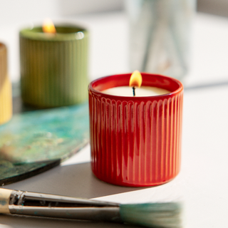 St Eval Wild Rhubarb Artist Pot Candle