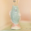 Blue Ceramic Mini Fish Bud Vase
