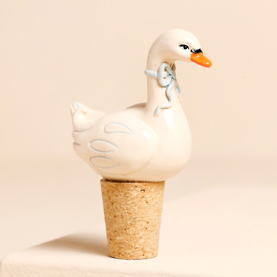 Swan Cork Bottle Stopper