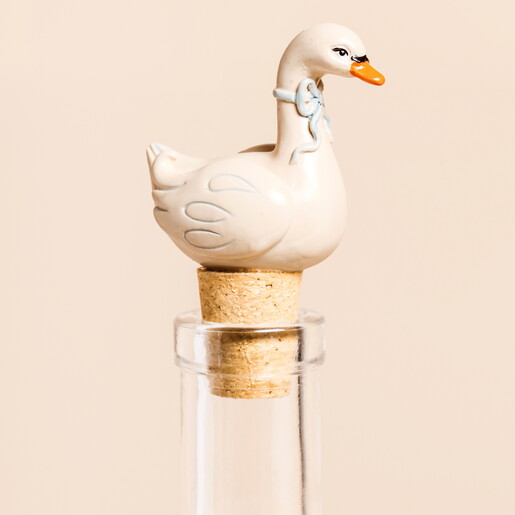 Swan Cork Bottle Stopper