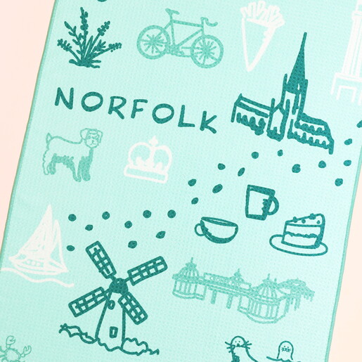close up of norfolk print