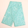 green and cream waffle textured tea towel