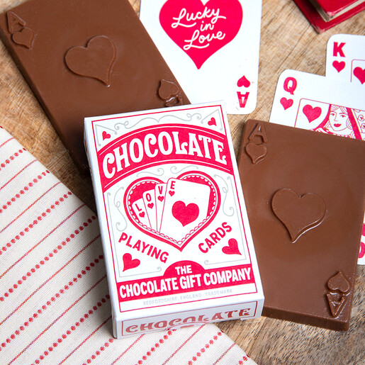 The Chocolate Gift Company Lucky in Love Chocolate Playing Cards