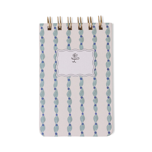 Designworks Blue Wave Wire Notepad