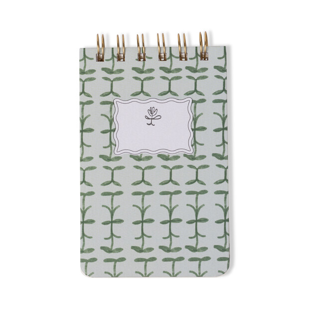 Designworks Green Vine Wire Notepad 