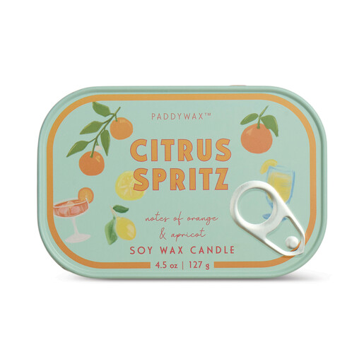 sardine inspired packaging in blue and orange