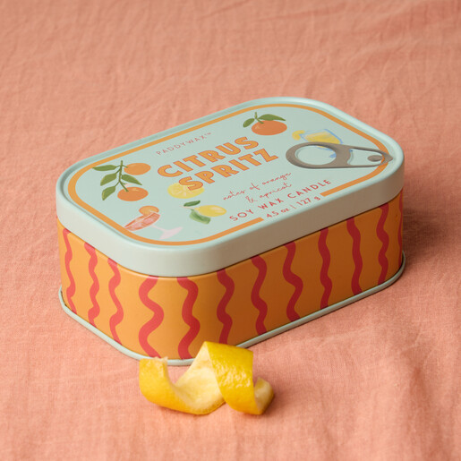 soywax candle in citrus spritz