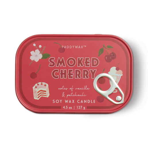 soy wax candle in smoked cherry