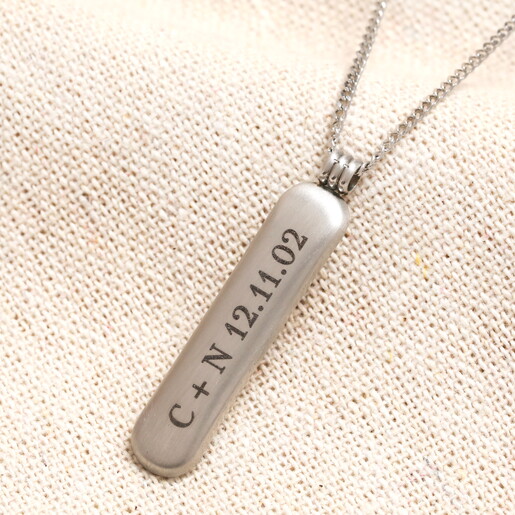 personalisation for tag pendant necklace