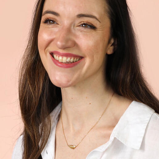 Stainless Steel Feather Pendant Necklace in Gold