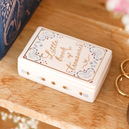 'little book of treasures' trinket pot