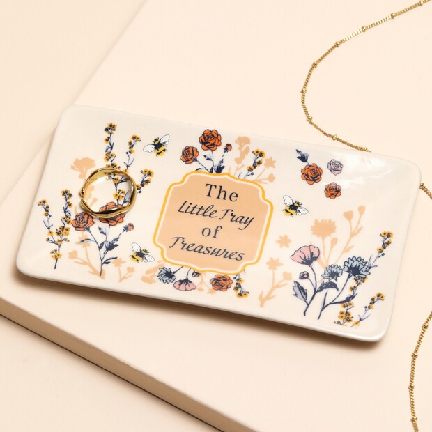 Ceramic Little Tray of Treasure Trinket Dish