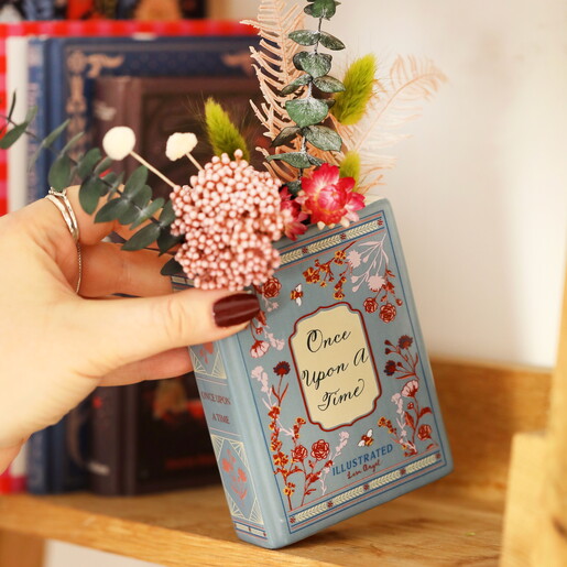 once upon a time personalised blue vase