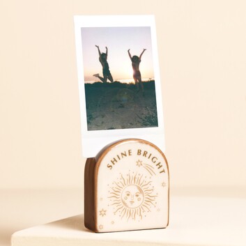 Neutral Ceramic Celestial 'Shine Bright' Photo Holder