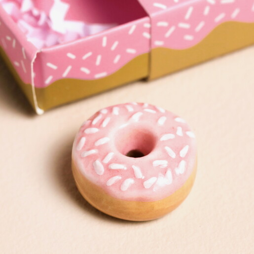 Tiny Matchbox Ceramic Doughnut Token