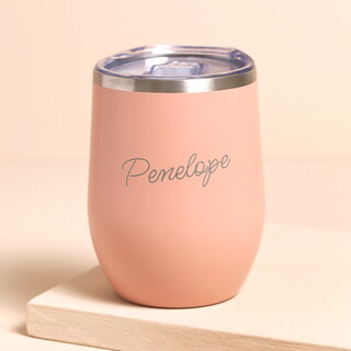 Personalised Pink Insulated Travel Mug