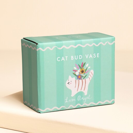 green packaging of bud vase