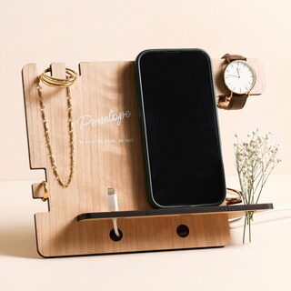 Personalised Women's Name Wooden Accessory Stand