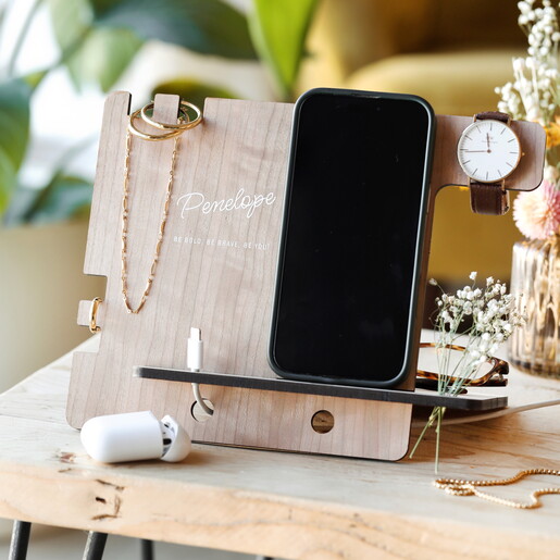 front of accessory stand