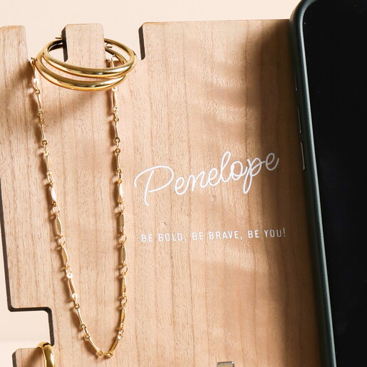 close up of personalisation