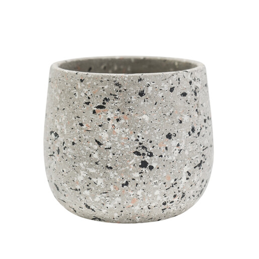 Ivyline Small Alfie Terrazzo Grey Planter 