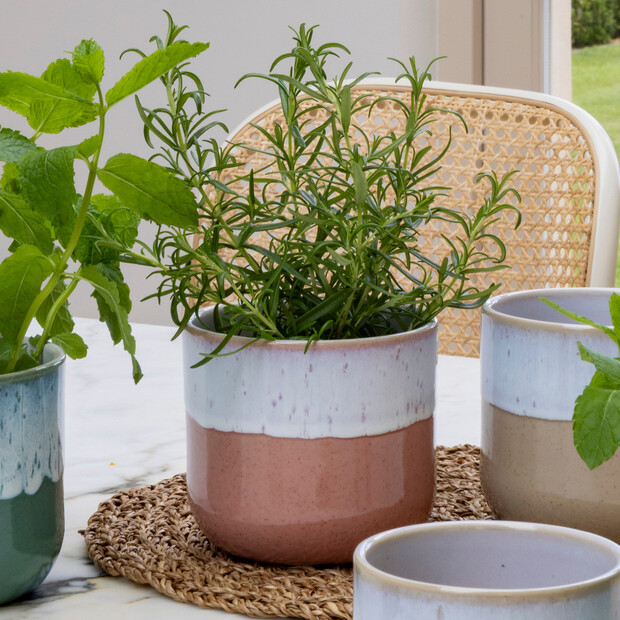 Ivyline Small Jodie Dipped Pink Planter 