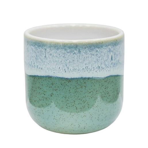 Ivyline Large Jodie Dipped Turquoise Planter