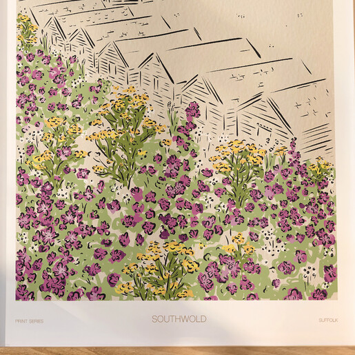 close up of floral illustrations