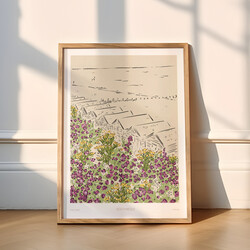 Jenna Crush Illustration Southwold A3 Print