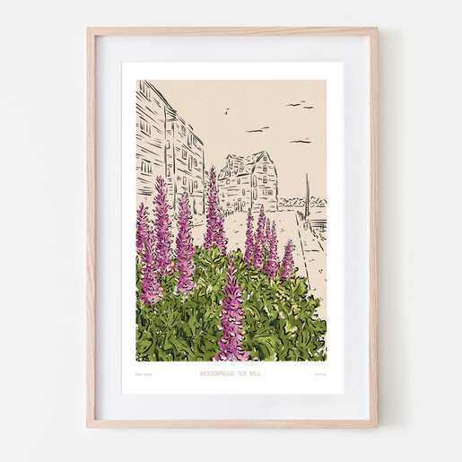 purple and green A3 print from Jenna Crush