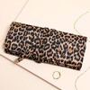 Leopard Print Velvet Jewellery Roll