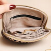 inside of animal print pouch