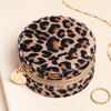 animal print round jewellery case
