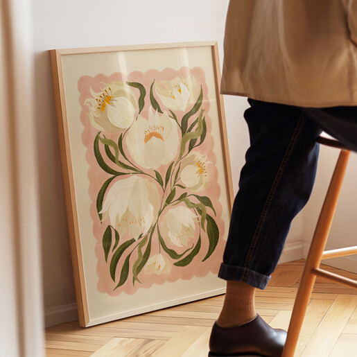kate fox design peony print