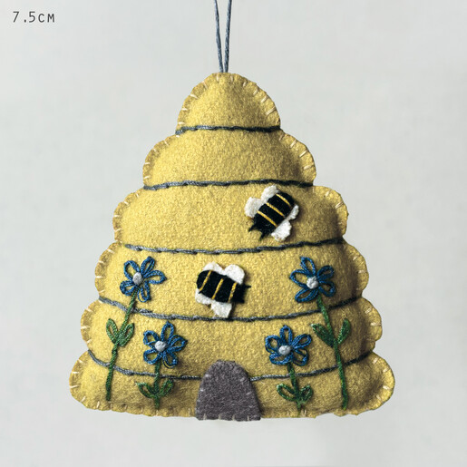 Felt Beehive Hanging Decoration
