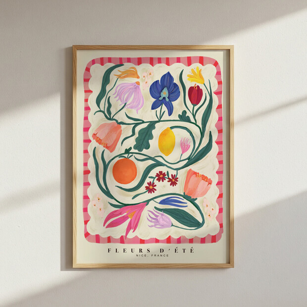 Kate Fox Design Fleurs D’Été A3 Print