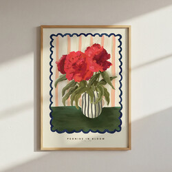 Kate Fox Design Peony Flower A3 Print