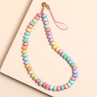 Beaded Rainbow Chunky Phone Charm Chain