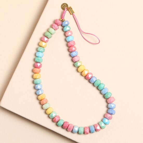Beaded Rainbow Chunky Phone Charm Chain