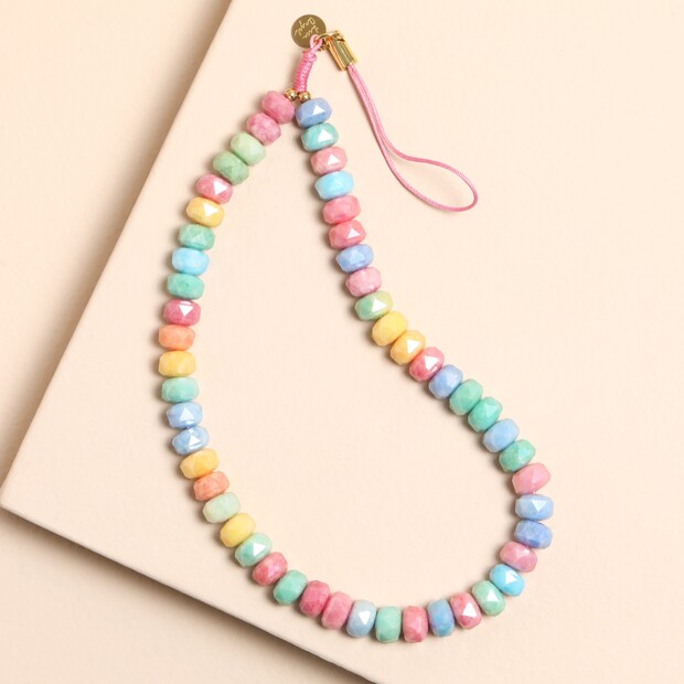 Beaded Rainbow Chunky Phone Charm Chain