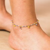 Blue and Yellow Drawstring Anklet