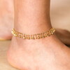Flower Charm Anklet in Gold